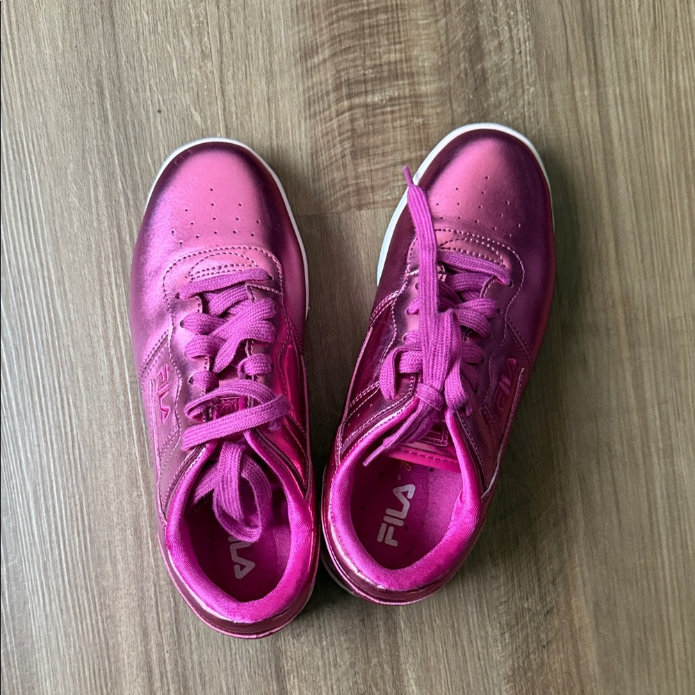 Fila Kids Metallic Pink Sneakers
